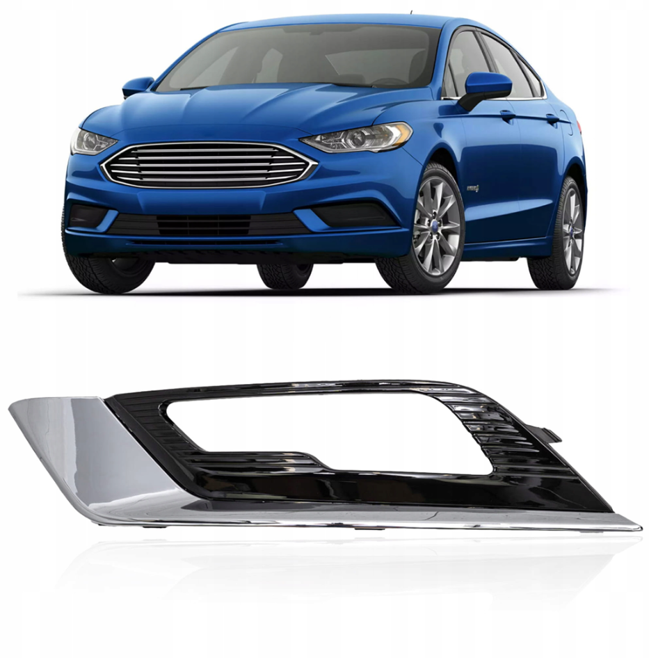 ნისლის ფარის FUSION 2017-2018 ხუფი წინა მარცხენა შავი+ქრომირებული (ღია)